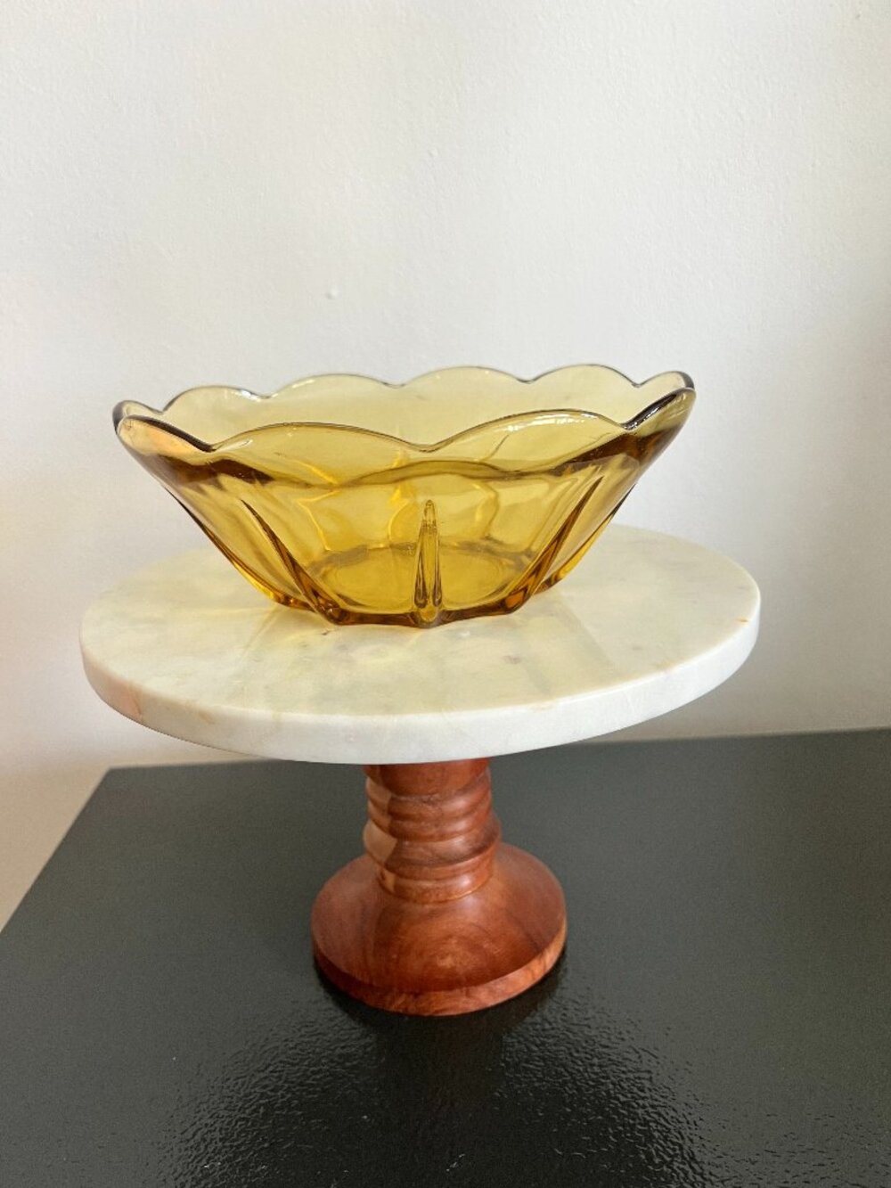 Vintage Anchor Hocking Fairfield Amber Bowl
